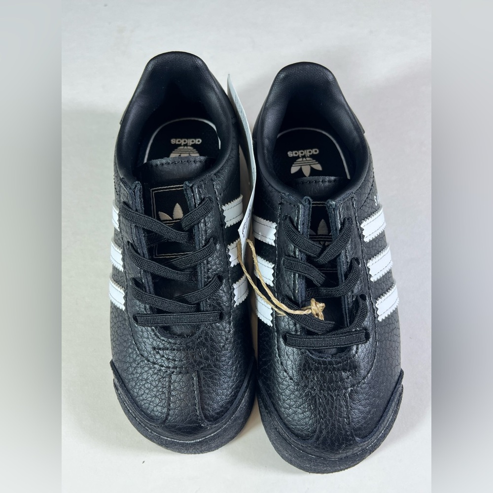 🆕Adidas Kids Samoa sneakers in Black & White – Size 8K New in Box + Extra Laces - Picture 9 of 15